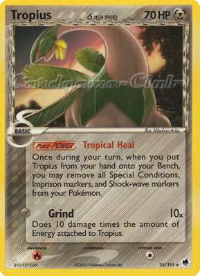 023 / 101 Tropius Delta Species rara (EN) -NEAR MINT-