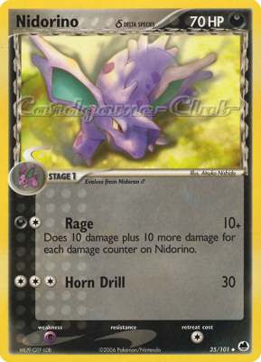 035 / 101 Nidorino Delta Species non comune (EN) -NEAR MINT-