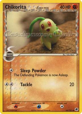 044 / 101 Chikorita Delta Species comune (EN) -NEAR MINT-