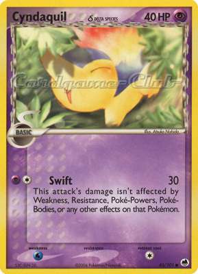 045 / 101 Cyndaquil Delta Species comune (EN) -NEAR MINT-