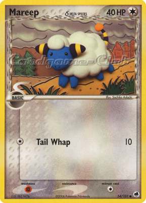 054 / 101 Mareep Delta Species comune (EN) -NEAR MINT-