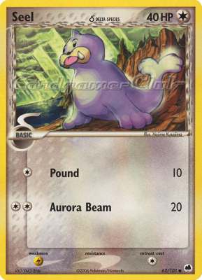 062 / 101 Seel Delta Species comune (EN) -NEAR MINT-