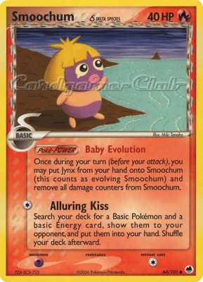 064 / 101 Smoochum Delta Species comune (EN) -NEAR MINT-