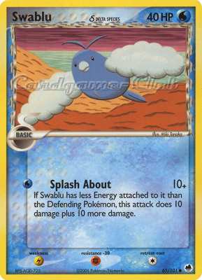 065 / 101 Swablu Delta Species comune (EN) -NEAR MINT-