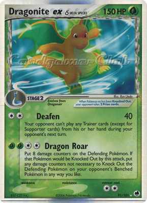 091 / 101 Dragonite EX Delta Species rara ex foil (EN) -NEAR MINT-