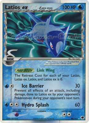 096 / 101 Latios EX Delta Species rara ex foil (EN) -NEAR MINT-