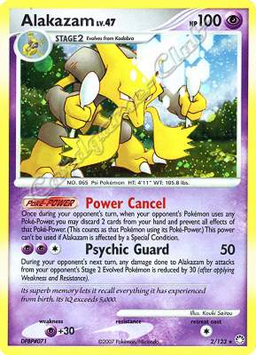 002 / 123 Alakazam LV.47 rara foil (EN) -NEAR MINT-