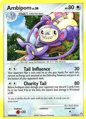 003 / 123 Ambipom LV.36 rara foil (EN) -NEAR MINT-