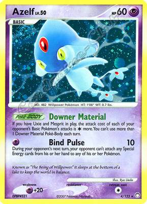 004 / 123 Azelf LV.50 rara foil (EN) -NEAR MINT-