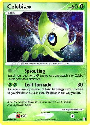 007 / 123 Celebi LV.39 rara foil (EN) -NEAR MINT-