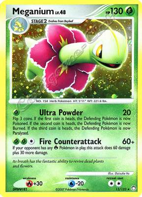 013 / 123 Meganium LV.48 rara foil (EN) -NEAR MINT-