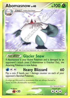 019 / 123 Abomasnow LV.40 rara (EN) -NEAR MINT-