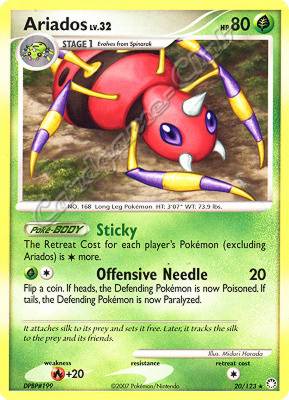 020 / 123 Ariados LV.32 rara (EN) -NEAR MINT-
