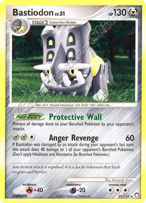 021 / 123 Bastiodon LV.51 rara (EN) -NEAR MINT-