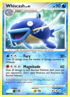 040 / 123 Whiscash LV.41 rara (EN) -NEAR MINT-