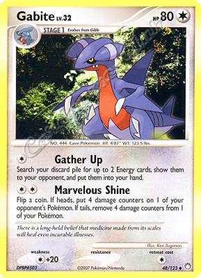 048 / 123 Gabite LV.32 non comune (EN) -NEAR MINT-