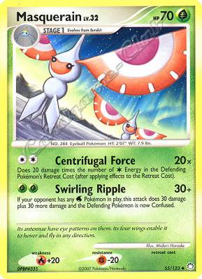 055 / 123 Masquerain LV.32 non comune (EN) -NEAR MINT-