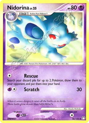 056 / 123 Nidorina LV.25 non comune (EN) -NEAR MINT-