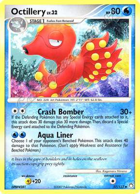 057 / 123 Octillery LV.32 non comune (EN) -NEAR MINT-