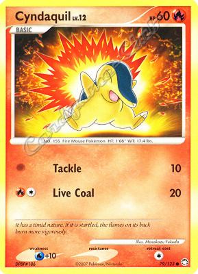 079 / 123 Cyndaquil LV.12 comune (EN) -NEAR MINT-