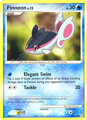 083 / 123 Finneon LV.12 comune (EN) -NEAR MINT-