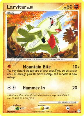087 / 123 Larvitar LV.18 comune (EN) -NEAR MINT-