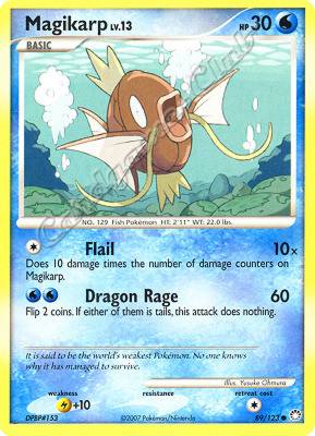 089 / 123 Magikarp LV.13 comune (EN) -PLAYED-