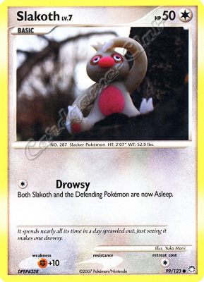 099 / 123 Slakoth LV.7 comune (EN) -NEAR MINT-