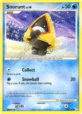 100 / 123 Snorunt LV.14 comune (EN) -NEAR MINT-