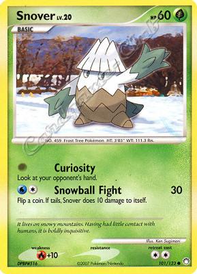 101 / 123 Snover LV.20 comune (EN) -NEAR MINT-