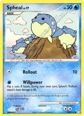 102 / 123 Spheal LV.17 comune (EN) -NEAR MINT-
