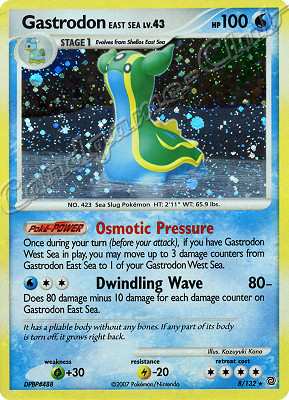 008 / 132 Gastrodon East Sea LV.43 rara foil (EN) -NEAR MINT-