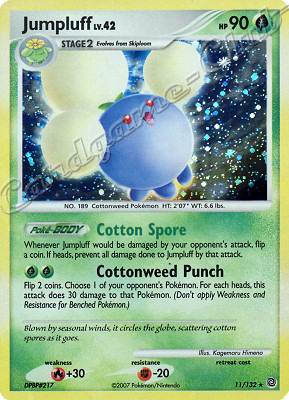 011 / 132 Jumpluff LV.42 rara foil (EN) -NEAR MINT-