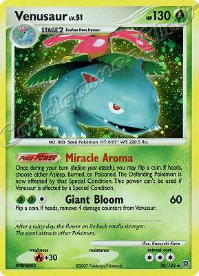 020 / 132 Venusaur LV.51 rara foil (EN) -NEAR MINT-
