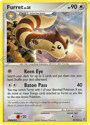 027 / 132 Furret LV.35 rara (EN) -NEAR MINT-