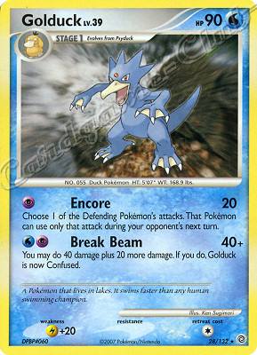 028 / 132 Golduck LV.39 rara (EN) -NEAR MINT-