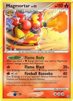 031 / 132 Magmortar LV.52 rara (EN) -NEAR MINT-