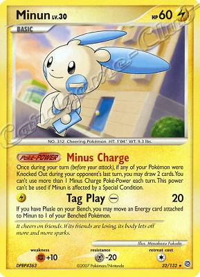 032 / 132 Minun LV.30 rara (EN) -NEAR MINT-