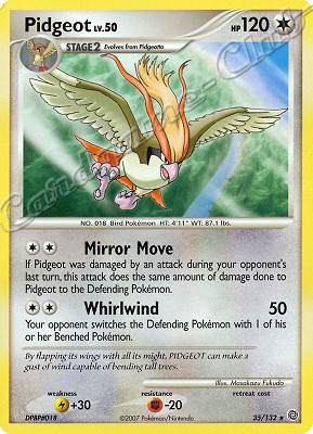 035 / 132 Pidgeot LV.50 rara (EN) -NEAR MINT-