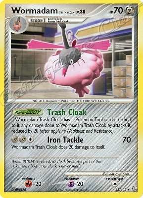 043 / 132 Wormadam Trash Cloak LV.38 rara (EN) -NEAR MINT-