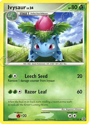051 / 132 Ivysaur LV.24 non comune (EN) -NEAR MINT-