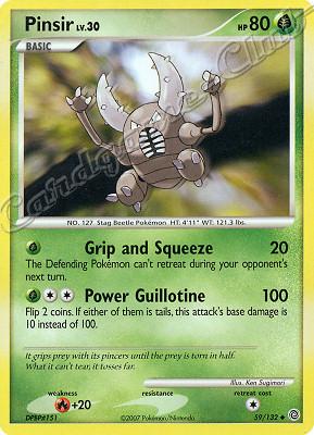 059 / 132 Pinsir LV.30 non comune (EN) -NEAR MINT-