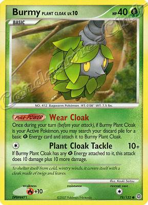 078 / 132 Burmy Plant Cloak LV.10 comune (EN) -NEAR MINT-
