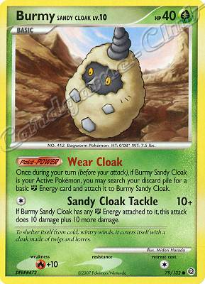 079 / 132 Burmy Sandy Cloak LV.10 comune (EN) -NEAR MINT-