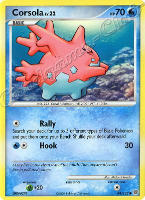 084 / 132 Corsola LV.32 comune (EN) -NEAR MINT-