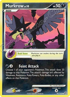095 / 132 Murkrow LV.10 comune (EN) -NEAR MINT-