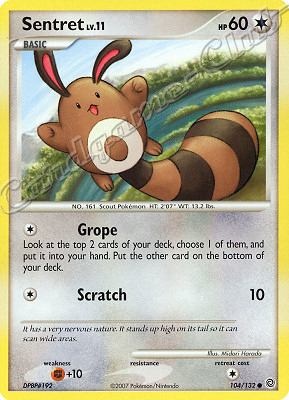 104 / 132 Sentret LV.11 comune (EN) -NEAR MINT-