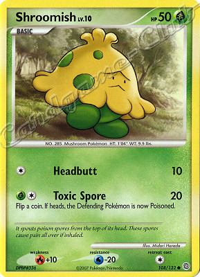 108 / 132 Shroomish LV.10 comune (EN) -NEAR MINT-