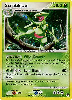 008 / 106 Sceptile LV.52 rara foil (EN) -NEAR MINT-