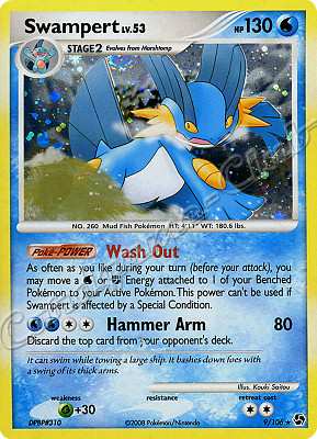 009 / 106 Swampert LV.53 rara foil (EN) -NEAR MINT-